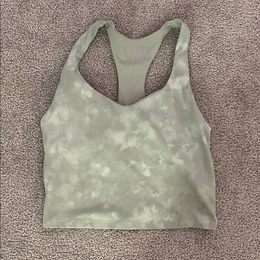 Fabletics Light Green Ribbed Tank